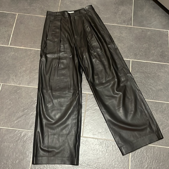 TIBI LEATHER STELLA PANTS - Picture 8 of 9